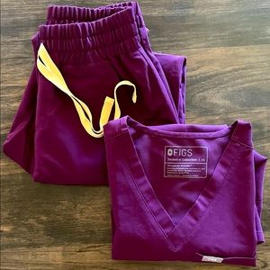 DEEP PURPLE- FIGS scrub set